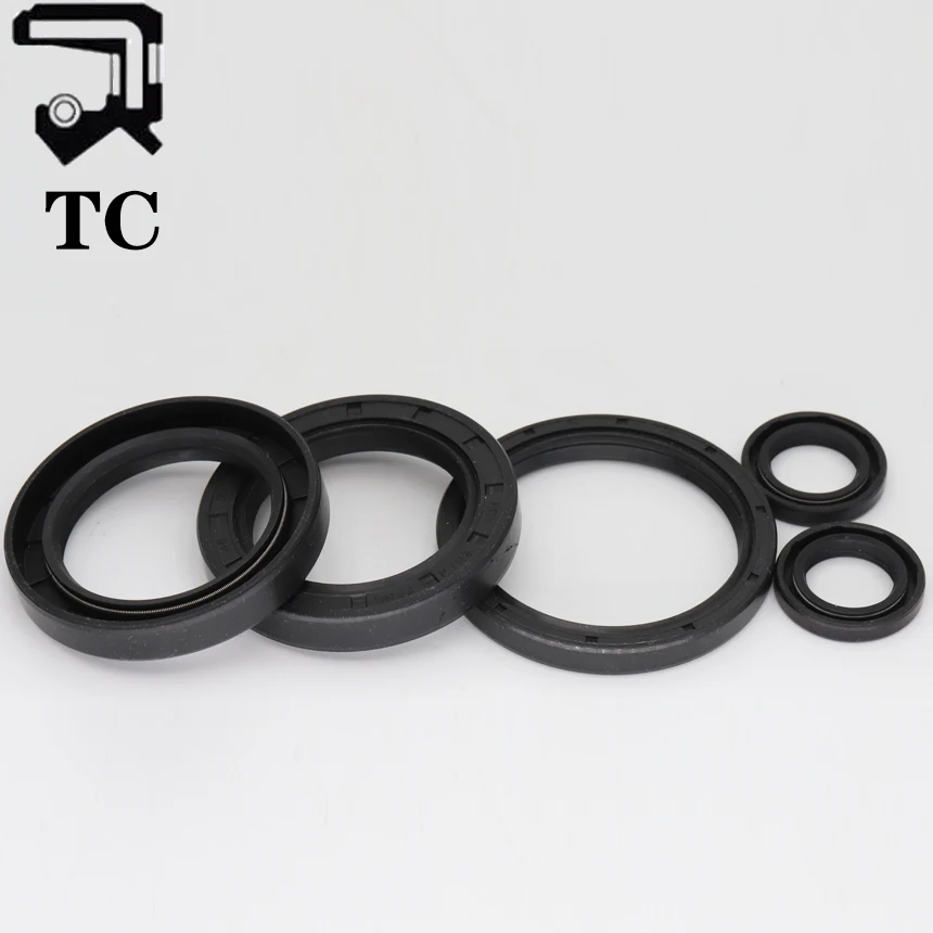 TC TG4 20, 21, 22, 23, 24, 25, 26, 27, 28, 29mm ID 블랙 니트릴 고무 NBR 그루브 립 용수철 개스킷 링, 방사형 샤프트 스켈레톤 오일 도장