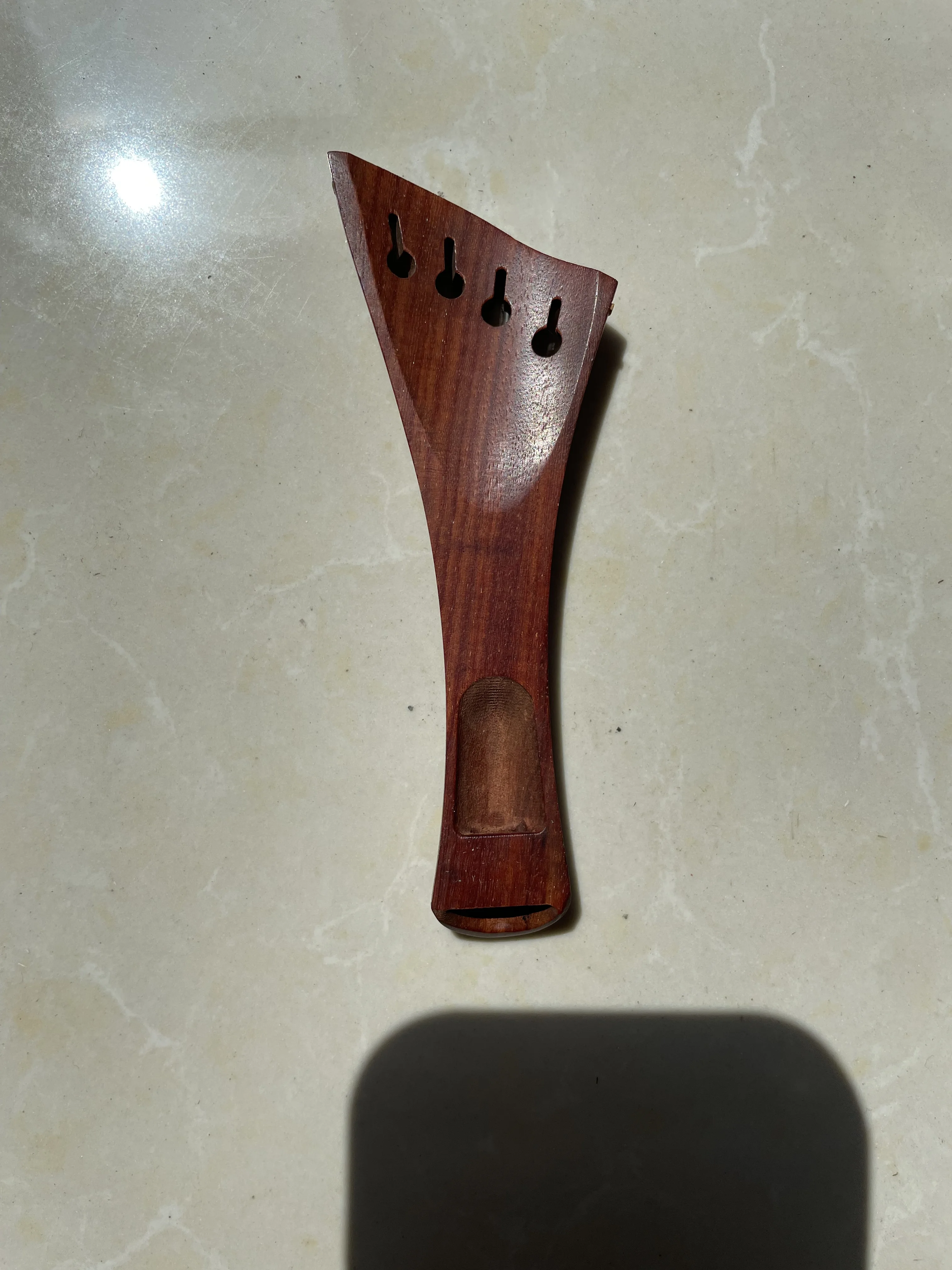 Special Shape Violin Tailpiece, Full Size, Violin, Red Sandalwood, 4 Strings, High Quality, Beautiful, 4 Strings