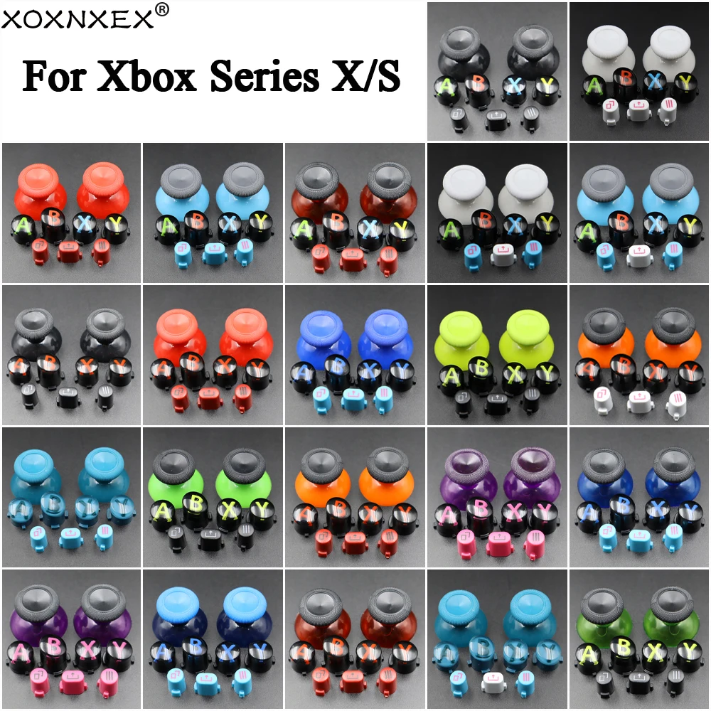 1 conjunto para xbox série x s core controlador polegares tampas abxy vista menu compartilhar botões mod kit substituição gamepad peças de reparo