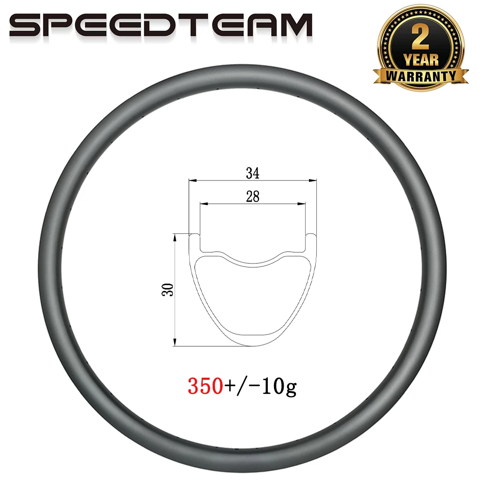 350g 34mm wide MTB XC carbon rim 29er disc 30mm deep tubeless 24H 28H 32H hookless clincher 29 mountain bike crosscountry wheel carbon bike wheelset bike wheelset carbon wheelset