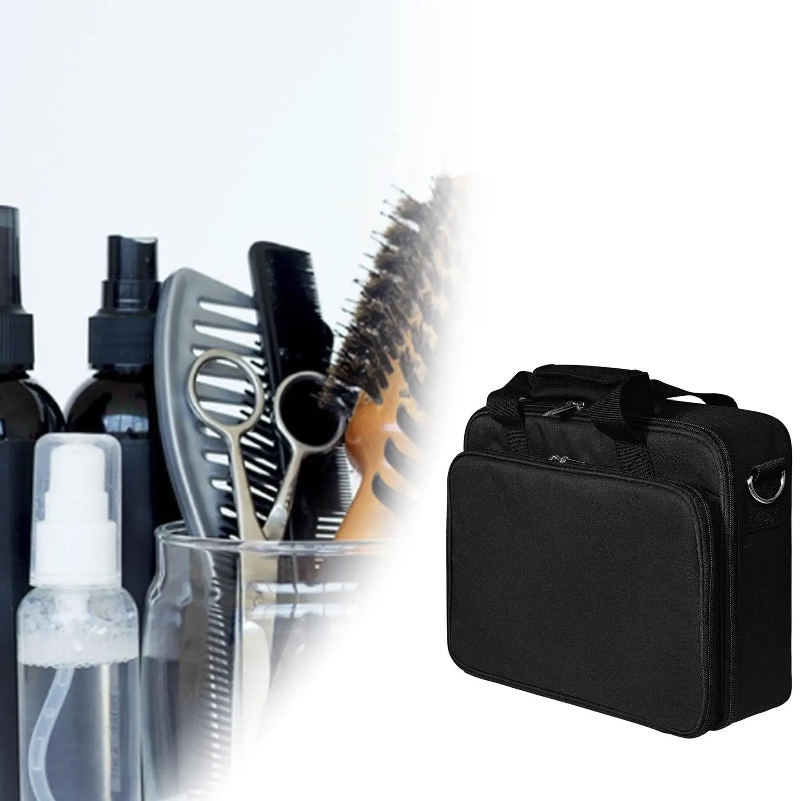 

Barber Tool Bag Hair Tool Bag for Grooming Styling Supplies Makeup Tool
