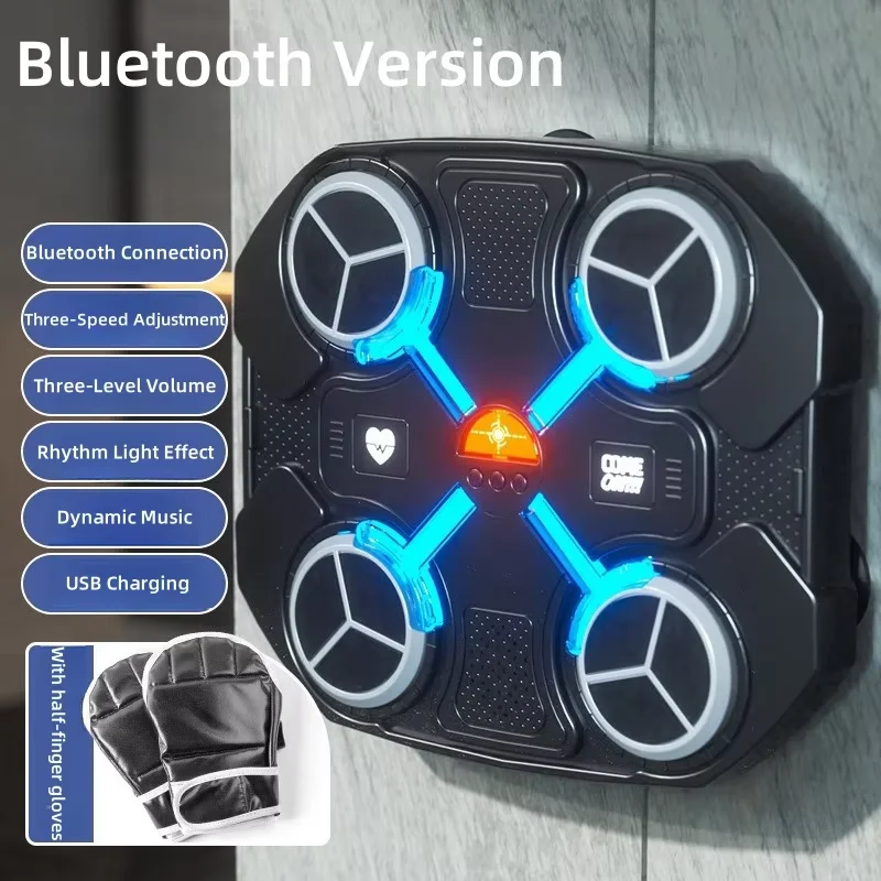 Smart Bluetooth Music Boxing Machine Smart Punching Target Toys,Training Pad Toy Boxing Glove,Ideas Sport Toys for Boys Girls