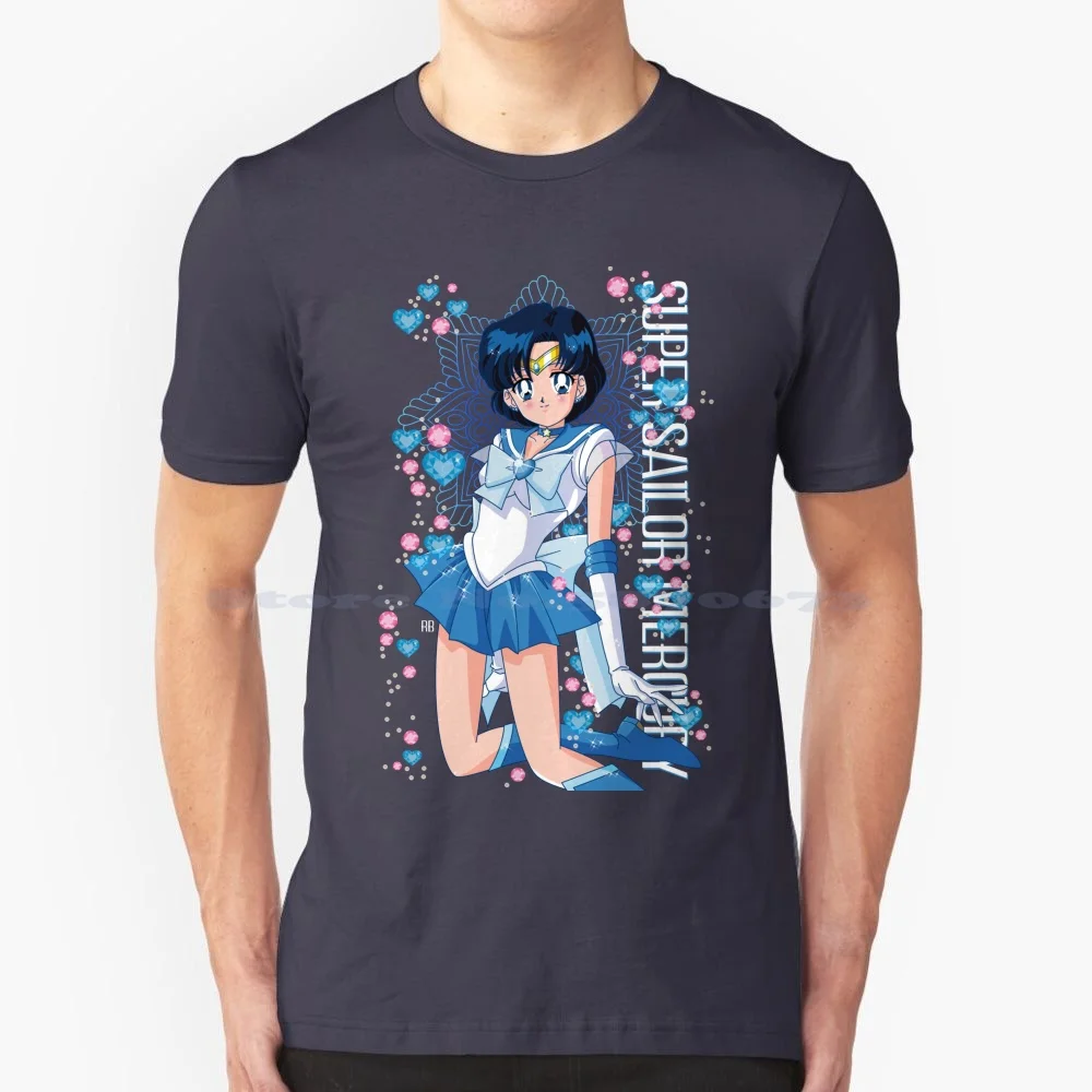 Aqua Mirage T Shirt 100% Cotone Tee Mahou Shoujo Magical Girl Manga Anime Comics Sailor Ami Moon