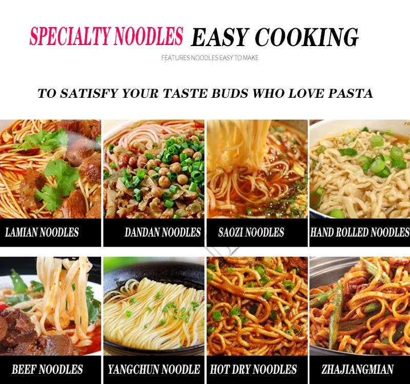 Description Picture 4 of itemElectric Noodle Press Machine Dough Roller Stainless Steel Desktop Pasta Commercial Kneading Dumpling Make 220V