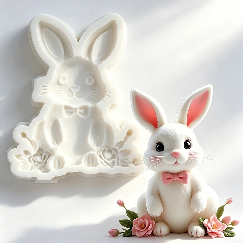 Osterhase Silikonform Zuckerguss Schokolade Cupcake Backform Fondant Kuchendekoration Werkzeuge