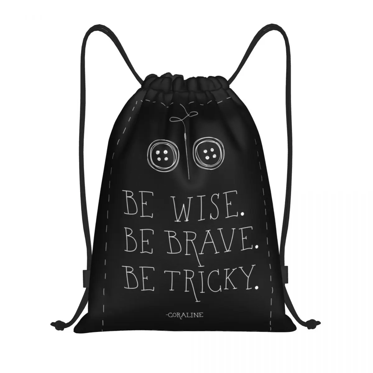 

Custom Coralines Drawstring Bag Women Men Portable Sports Gym Sackpack Halloween Horror Movie Shopping Storage Backpacks