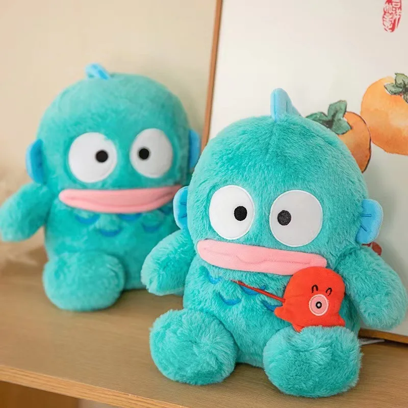 

Новая плюшевая кукла, кавайная Sanrio Hangyodon, милые украшения для комнаты, Мультяшные аксессуары, игрушки, подарок на день рождения