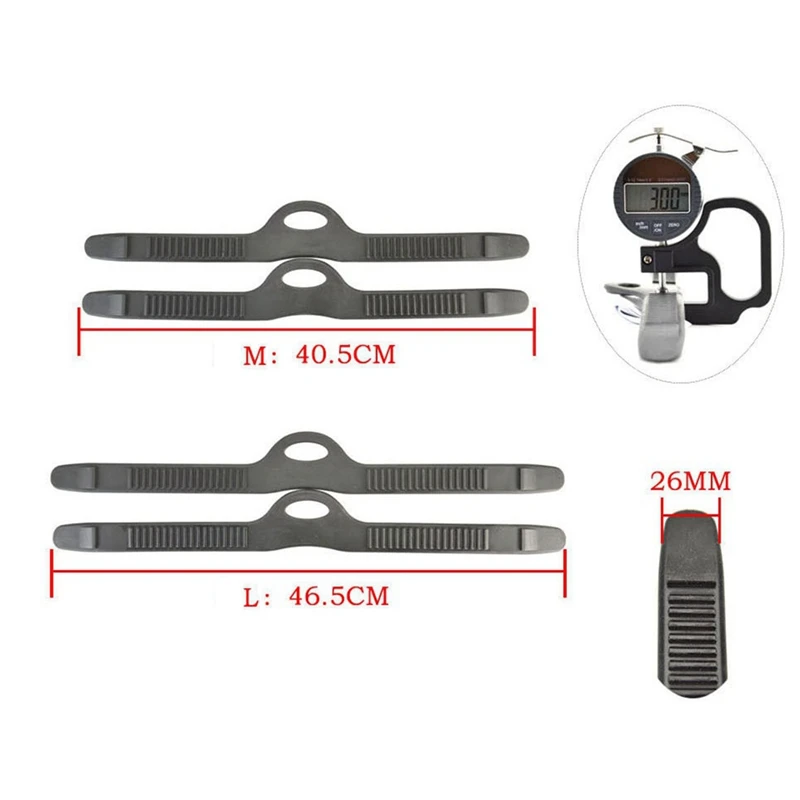 Swimming Hand Fins 1 Pair Quick Release Universal Adjustable Swimming Fins Strap Rubber Fin Flippers Strap Swimming Scuba Diving Fins