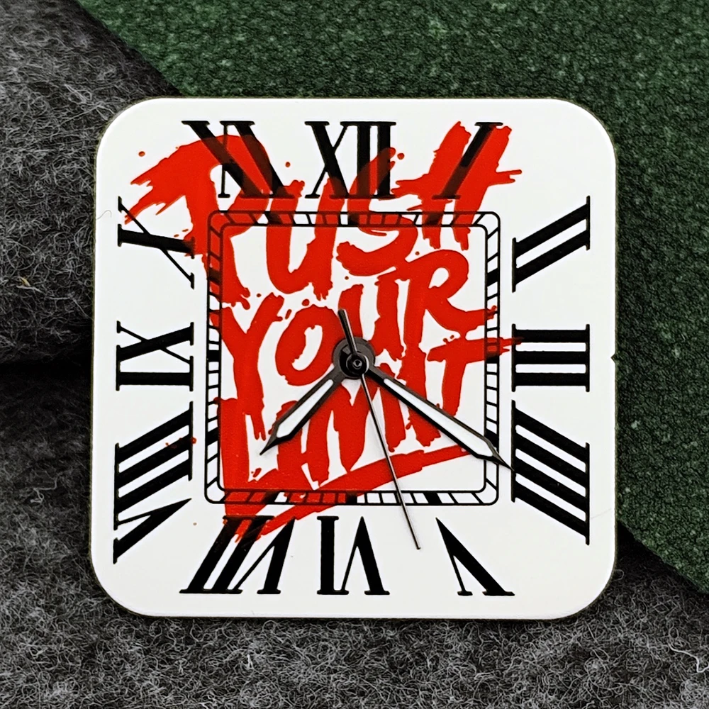 Square Dial 'Time is Money' Customized Watch Face for Premium Watch Accessories