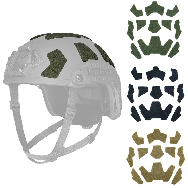 

11pcs FAST Helmet Magic Sticker Airsoft Helmet Patches Hook and Loop Sticky for FAST Military Tactical Helmet Accessories