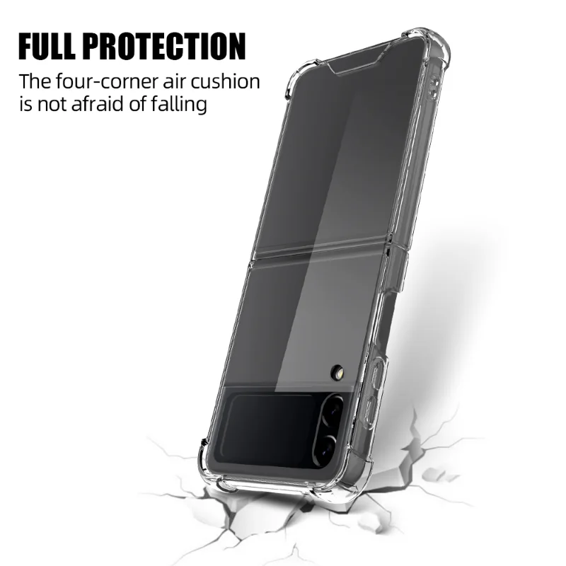 Vagabundo Consejo Sobriqueta Transparent Cellphone Case for Samsung Galaxy Z FIip 4/3 Soft Clear Cellphone  Fundas for Galaxy Z Flip4 Shockproof Phone Shells _ - AliExpress Mobile