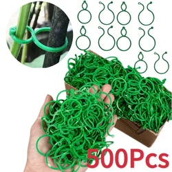 Bulk Pack Plant Support Clips - Durable Plastic Garden Ties and Rings - 500pcs