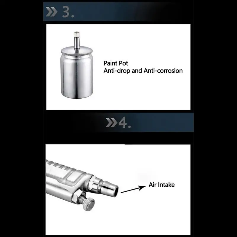 Pneumatic Airbrush Sprayer Professional Alloy Paint Atomizer Tool Pneumatic Spray Painter Automobile Car Paint Care Accessories