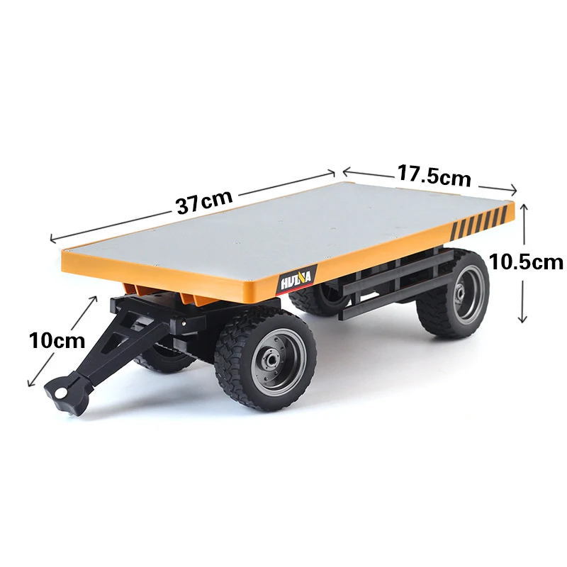 HUINA 1576 1/10 2.4G RC Forklift RTR 10CH Flatbed Trailer Truck Remote Control Car Model Outdoor Toys For Boys Gift TH18058-SMT8 3