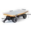 HUINA 1576 1/10 2.4G RC Forklift RTR 10CH Flatbed Trailer Truck Remote Control Car Model Outdoor Toys For Boys Gift TH18058-SMT8 3