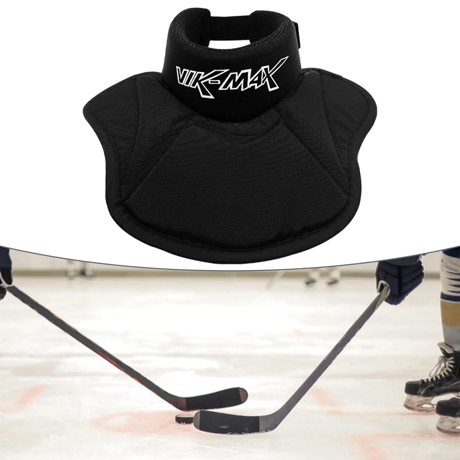 Hockey Neck Guard Ice Hockey Protective Gear Cut Resistant Adjustable Ice Neck Protector for Outdoor Sports Junior