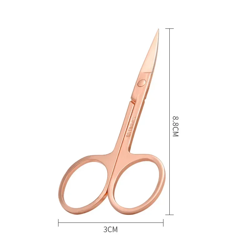 1Pcs Eyebrow Trimming Scissors Nose Hair Scissors Stainless Steel Small Nail Tool Makeup Trimmer Facial Hair Remover Beauty Tool 4
