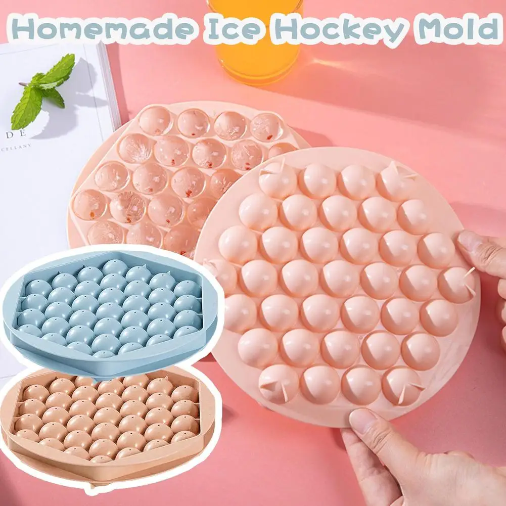 Ice Ball Hockey Round Ice Mold Ice Boll Vassoio Cube Ball Ice Grade Mold Ice Mold Stampo In Plastica Cucina Food Gadge Maker D8T1