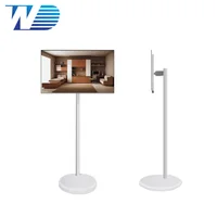 21.5 Inch Portable Smart TV with LED Backlight LCD Stand Built-in Auto Focus Camera Wireless Touch Screen for Home Entertainment