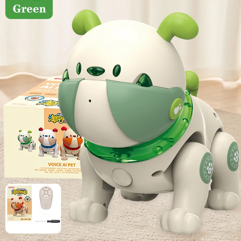 

New RC Robot Electronic Dog Stunt Dog Voice Command Programmable Touch-sense Music Song Robot Dog for Kids Birthday Gift