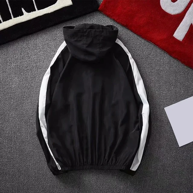 Men's Breathable Sun Protection Hooded Jacket Windbreaker Thin Outwear Polyester Fabric Comfy And Cool For Spring Summer Fall - Image 4