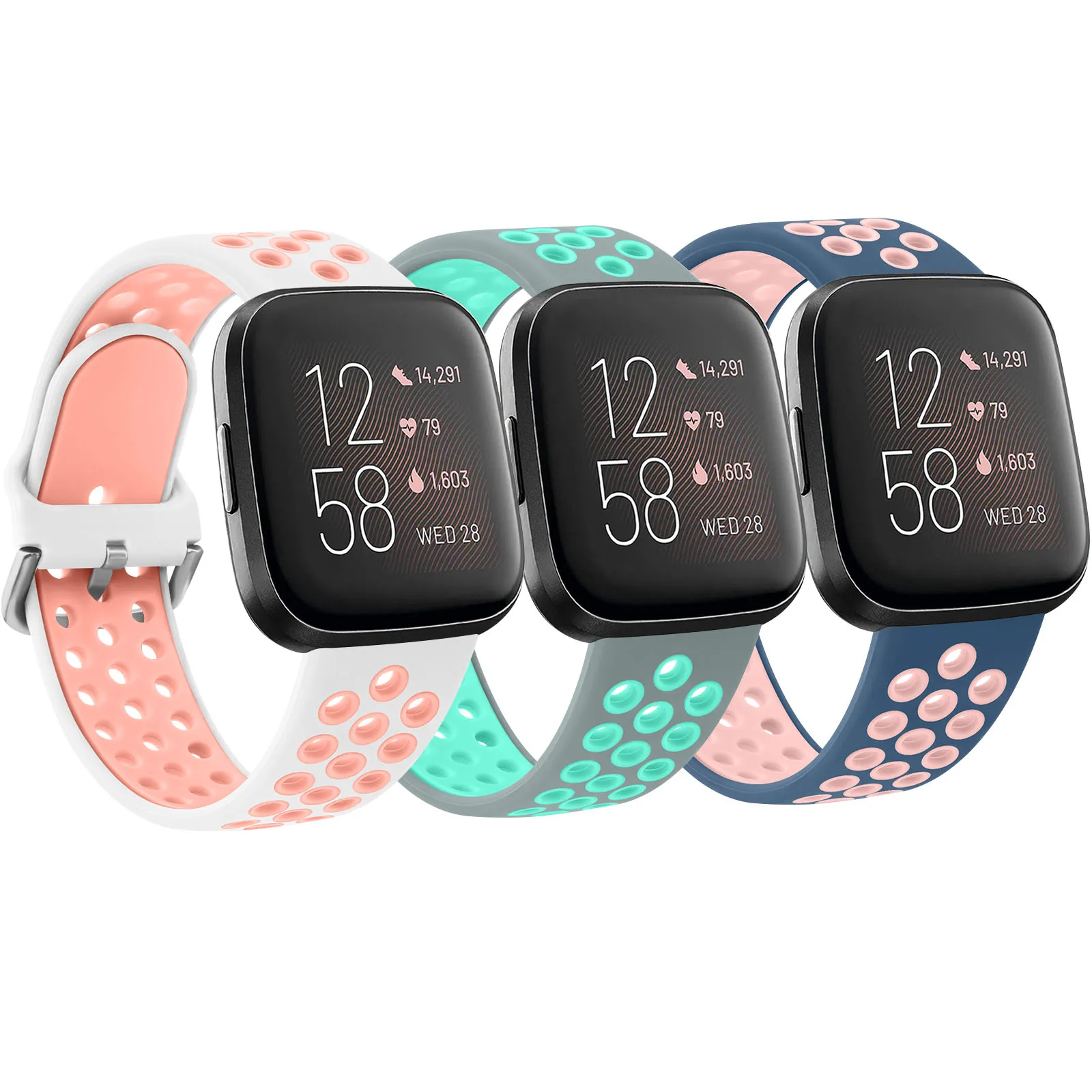 Silicone Strap For Fitbit Versa 2 Versa Lite Band Sport Bracelet Watchband Wristband For Fitbit Versa 2 1/Versa Lite Watch Band
