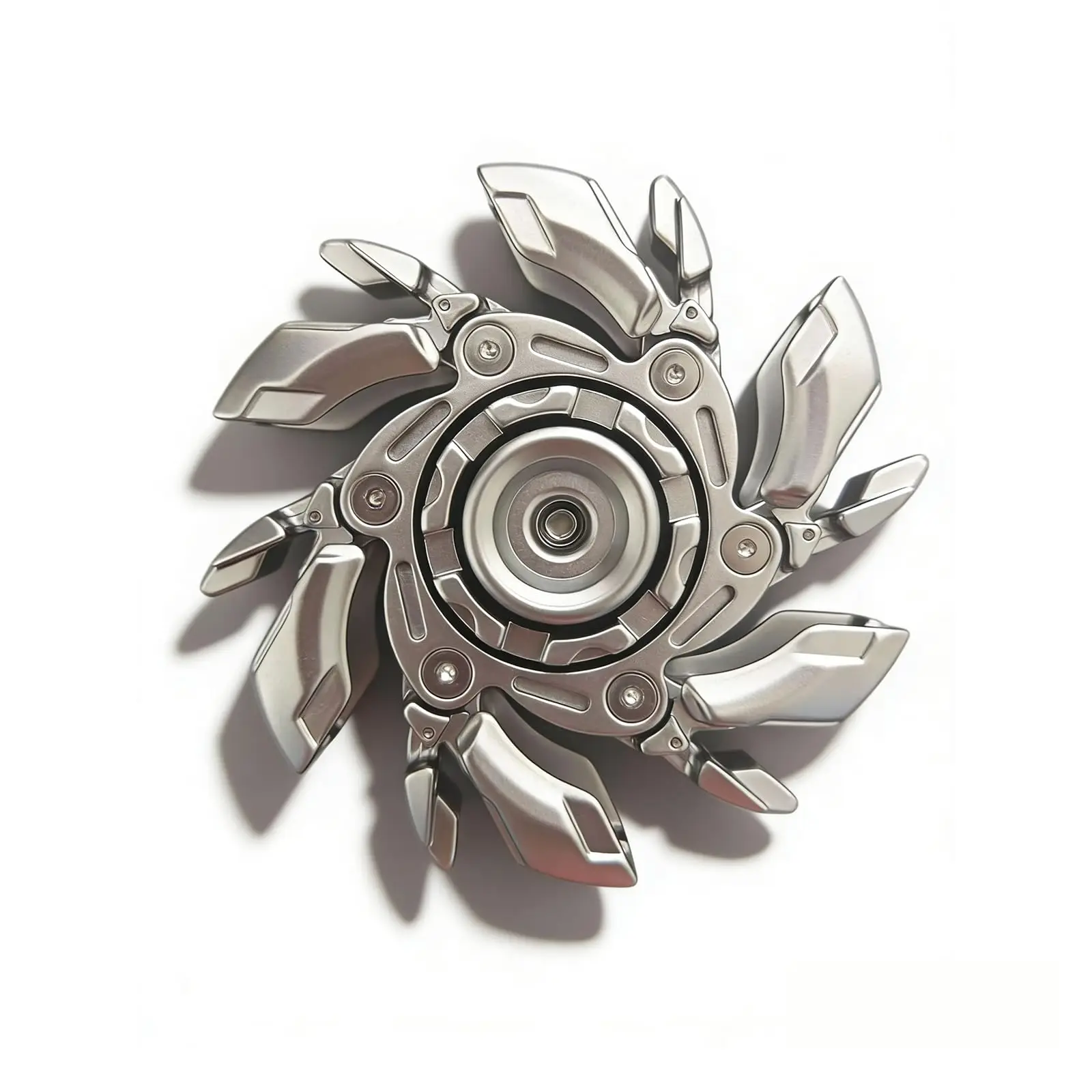 Premium Alloy Deformable Fidget Spinner - Smooth Spin Anti-Stress Toy for Adults