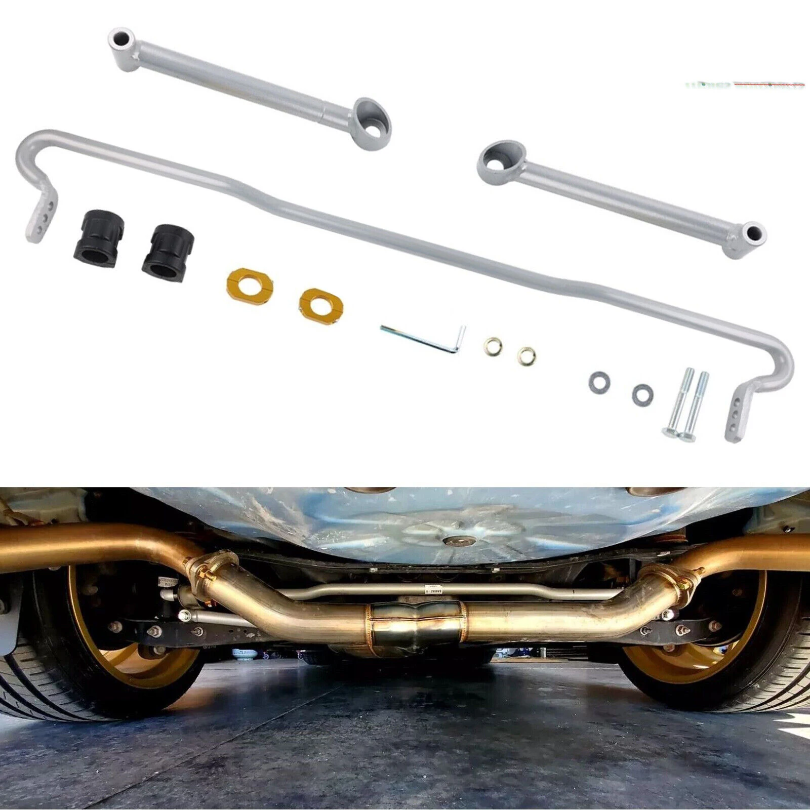 performance racing parts Rear Sway bar 22mm X heavy duty blade adjustable Kit UPGRADE for Subaru WRX & STI 08-19
