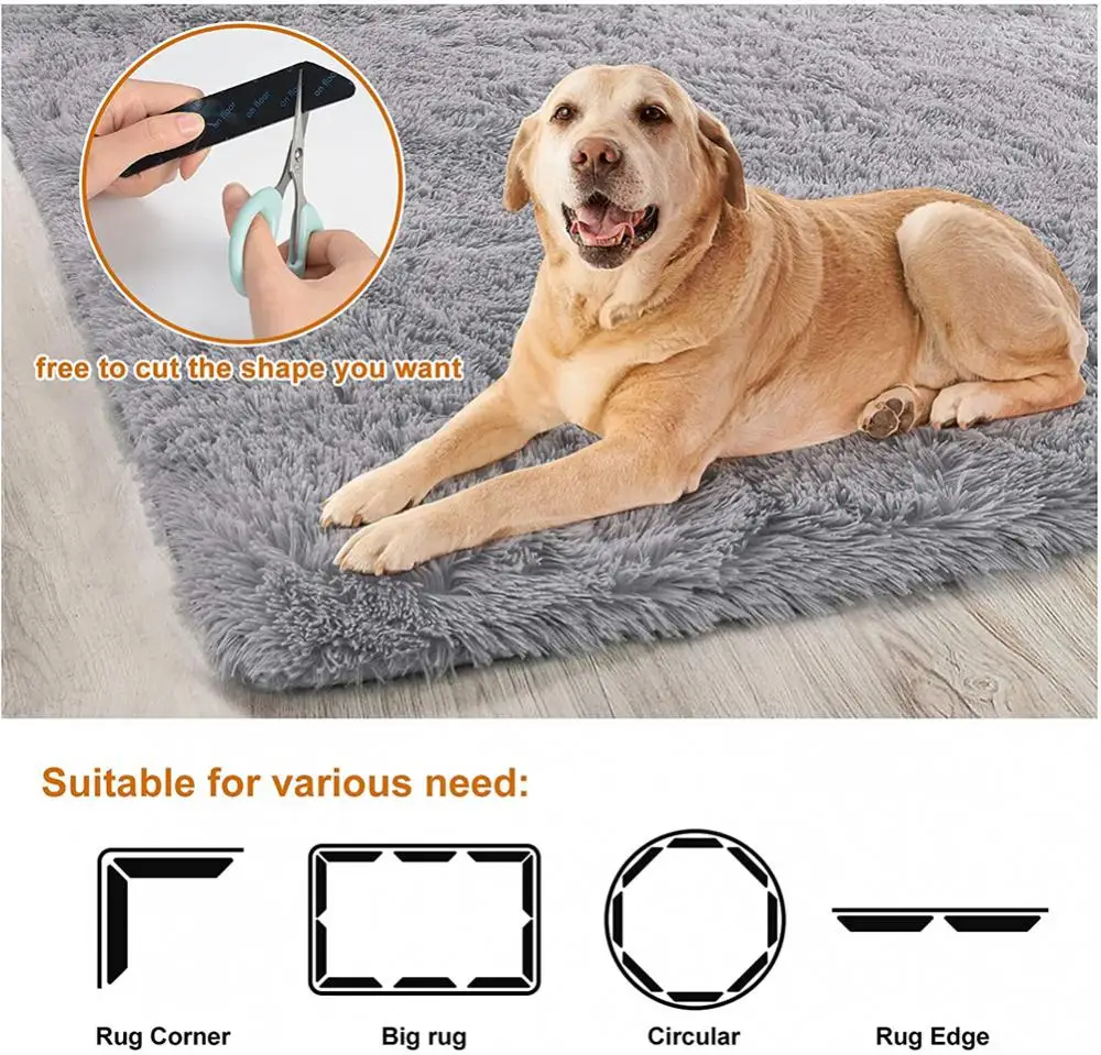 8pcs Reusable Carpet Non-slip Sticker Washable Rug Carpet Mat Grippers Non Slip Self-Adhesive Anti Skid Grip Tape Household Tool carpet anti slip stickers carpet anti slip sticker