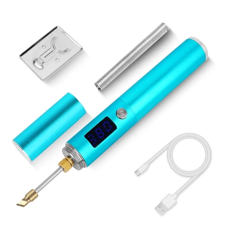 High-power Electric Soldering Iron Adjustable Voltage Rechargeable Wireless Soldering Iron LED Screen Digital Drop Shipping