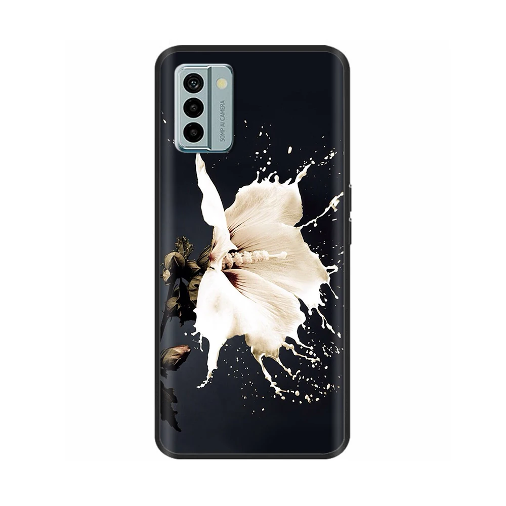 Nokia G22 Cool Silicone TPU Protective Shell - Painted Soft Back Cover with Black Bumper