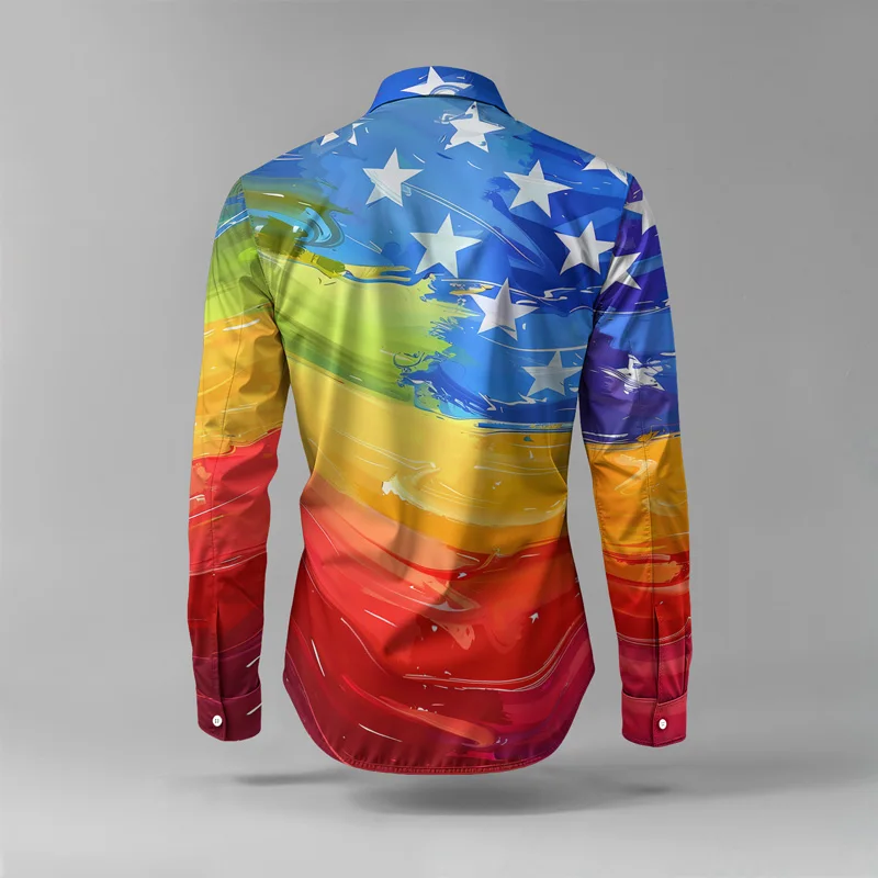 2025 New Style Spring Summer Men Shirt Set Brand Print Fashion Simple Two Piece Set Mens Luxury Lightweight Party Long Sleeves S_voghion.com