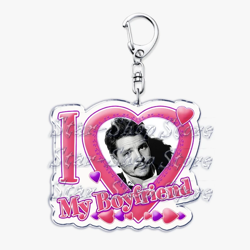 Heißer Pedro Pascal I Love My Boyfriend Herz-Schlüsselanhänger für Damen, Accessoires, Schlüsselanhänger, Ring, Schlüsselanhänger, Schmuck, Fans, Geschenke – Detail 10