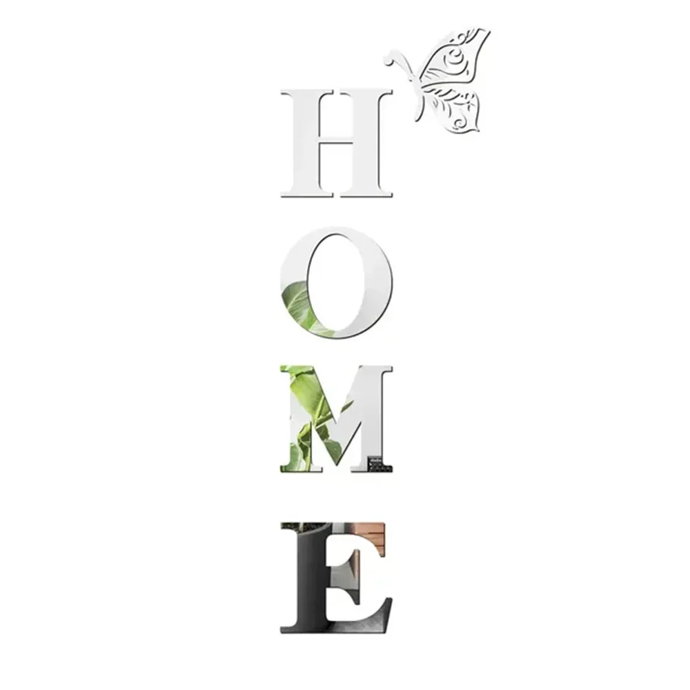 3D Mirror Wall Sticker Home Logo Entrance Decoration
