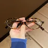 Anti Blue Light Oval Myopia Glasses Retro Small Frame Transparent Prescription Glasses Men Ultralight Clear Nearsight Eyewear 3