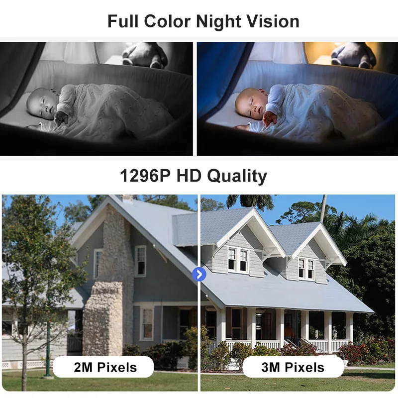 Smart for Xiaomi Camera 2K 1296P HD 1080P 360 Angle WIFI Night Webcam Video IP Camera Baby Security Monitoring Mi Home APP