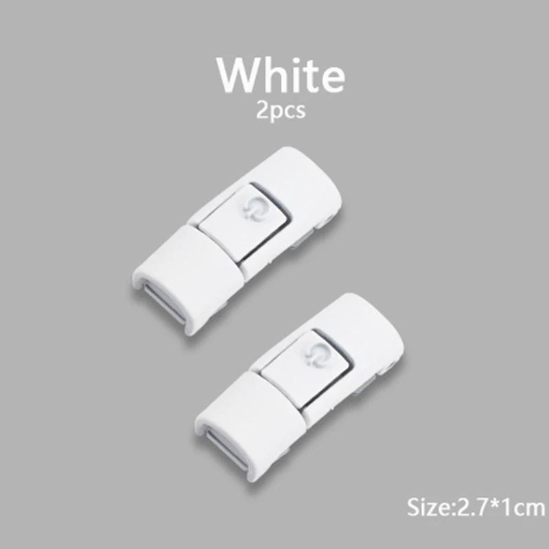 Vibrant Metal Shoelace Clips with Press Lock