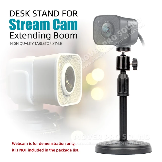 Webcam Tripod Stand Extendable Desktops Tripod for Camera/Phone/Webcam, Desk Tripod Mount Holder Compatible with Logitech Stream Webcam C925e C922x