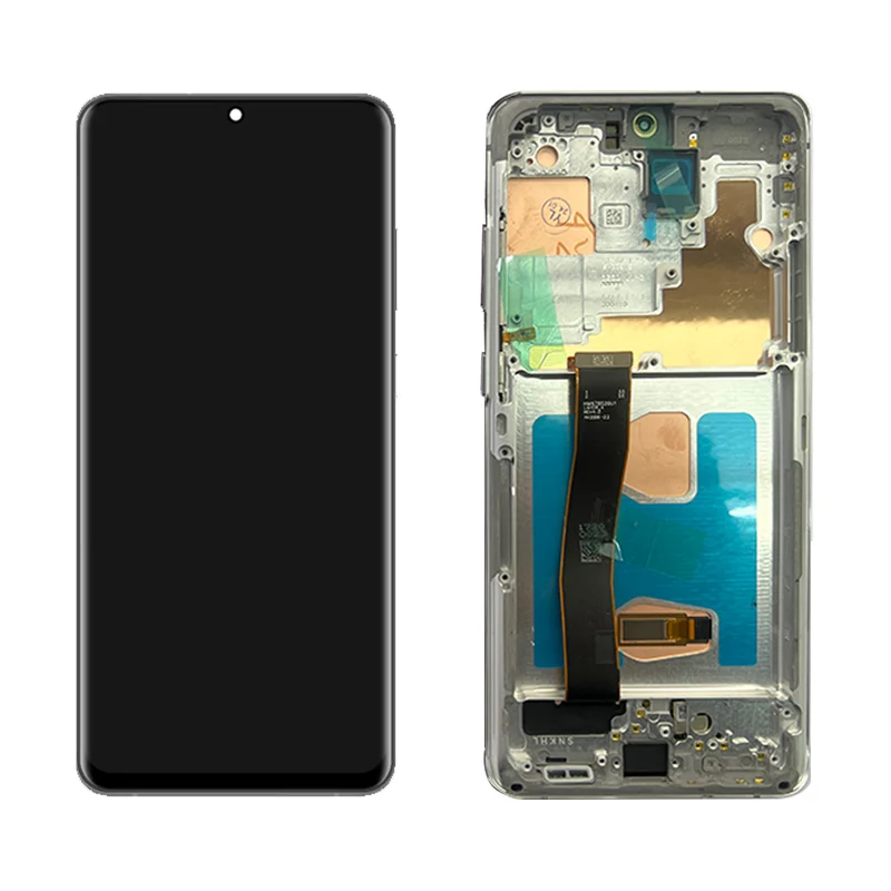 Display OLED 6.78 per Samsung Galaxy S20 Ultra LCD G988 con telaio, gruppo schermo, touch screen, digitalizzatore, LCD per cellulare - Image 5