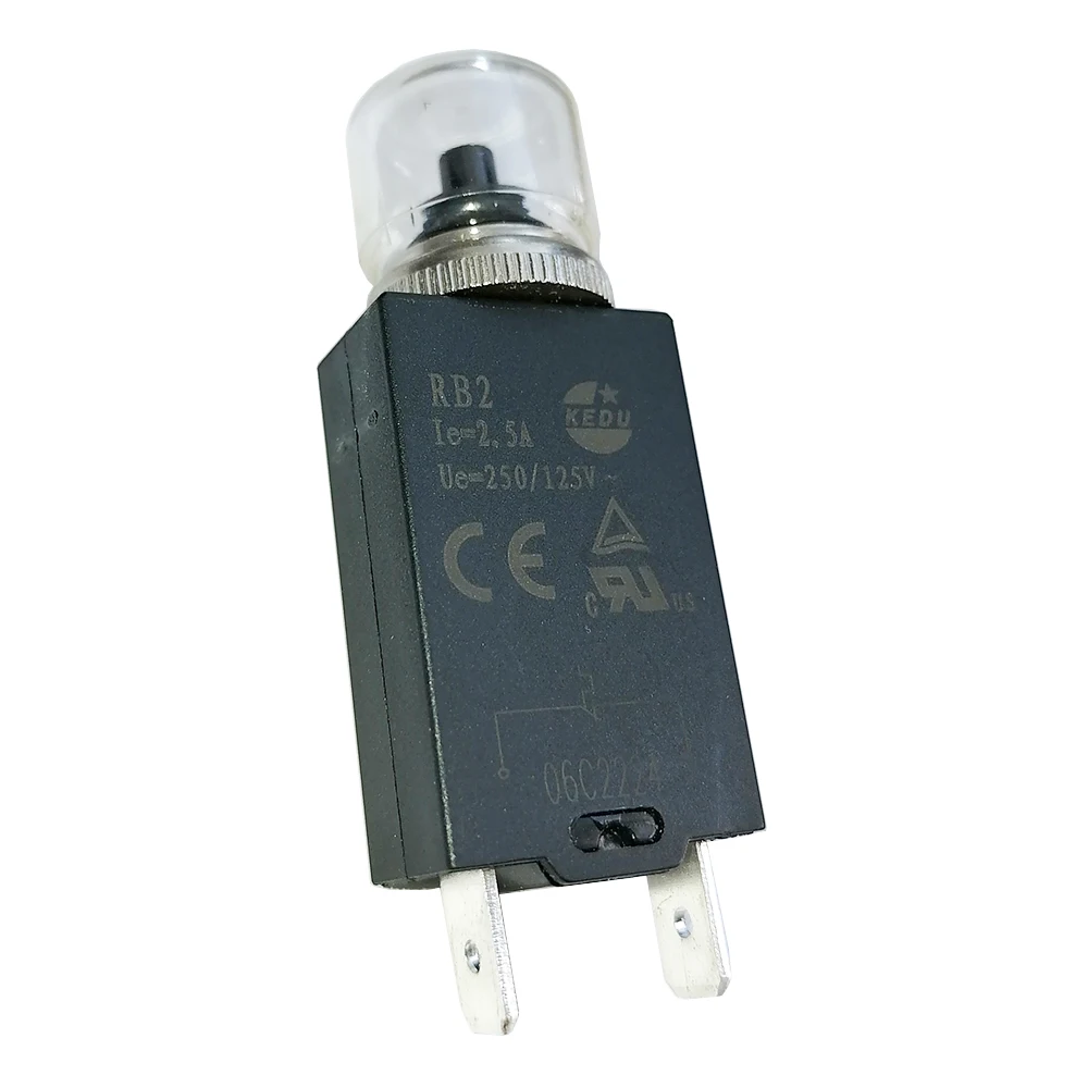 KEDU 2.5A RB2 Circuit Breakers Overload Short Circuit Protector to Protect Motor Transformer Rectifier