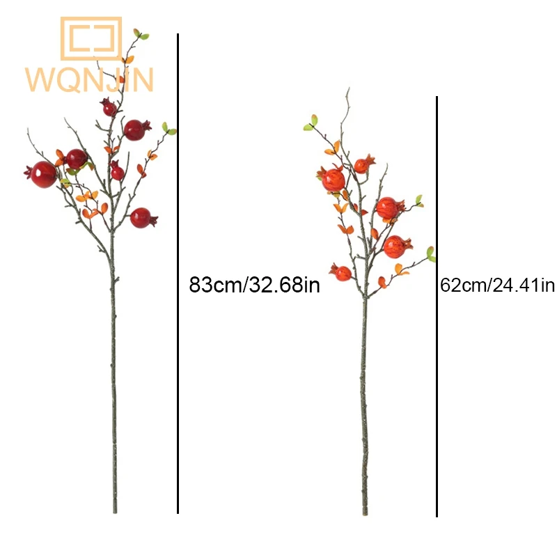 1PC Simulation Pomegranate Fruit New Year Spring Festival Home Living Room Decorations artificial fruits and vegetables