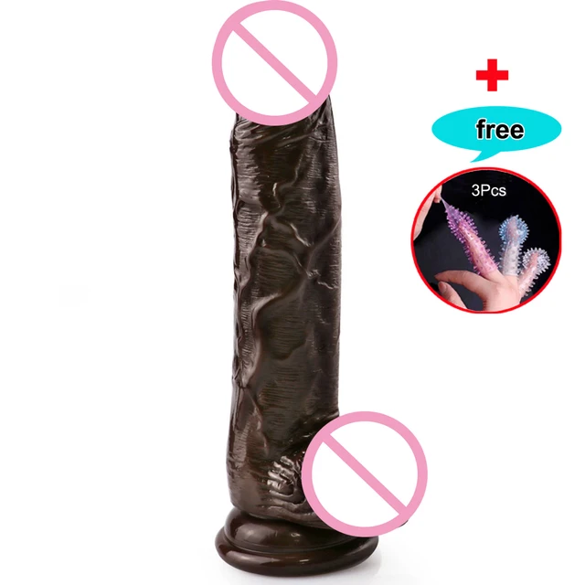 Black Realistic Dildo For Women, Realistic Suction Cup Anal Dildo Adult Sex  Toys For Lesbian Beginner G-spot Prostate Play - Dildos - AliExpress