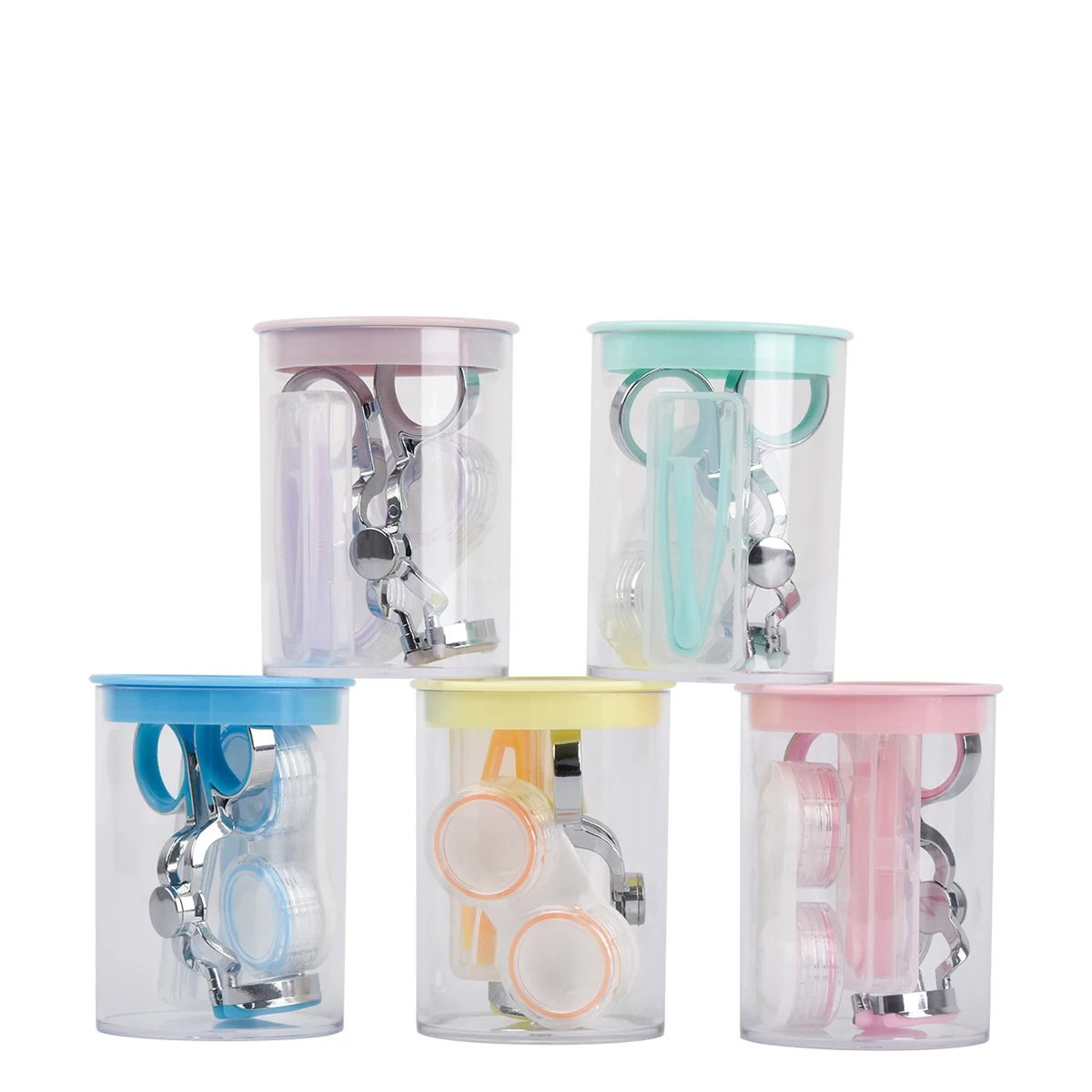 Contact Lens Starter Kit with Eyelid Stretcher and Removal Tweezers