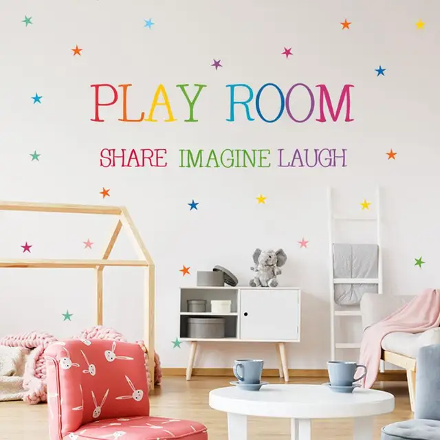 Creative Words Wall Stickers: Adding Colorful Magic to Your Play Room