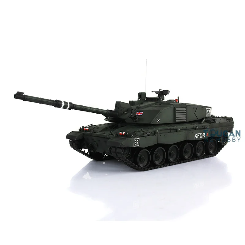 Henglong 1/16 Dark Green 7.0 Challenger II RC Tank 3908 Metal Tracks W/ Rubbers RC Panzer Toys for Boys 2