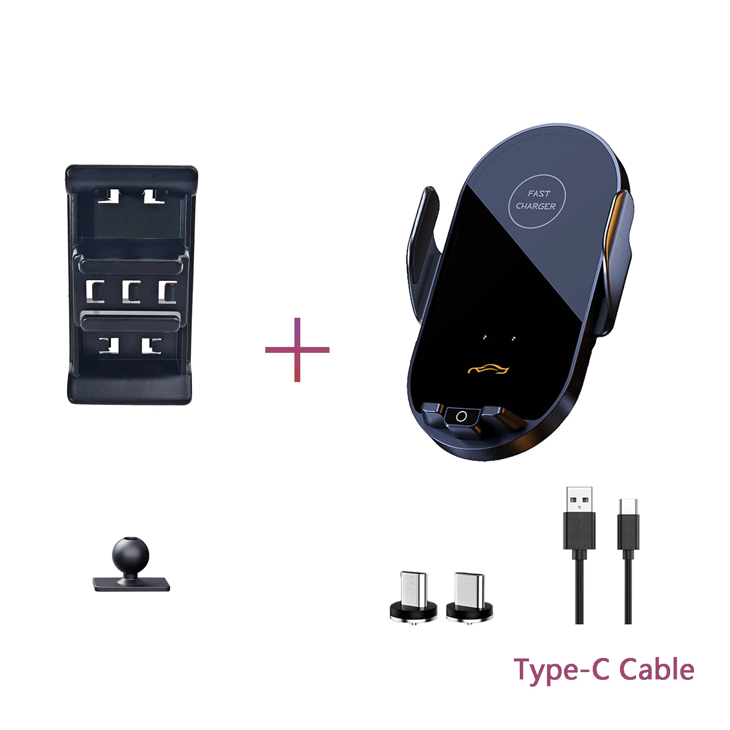 Wireless Charging Magnetic Car Phone Holder with MagSafe Support