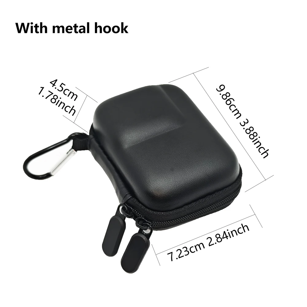 Storage Box Protective Housing Case with Carabiner for GoPro Hero 13 12 11 10 9 DJI OSMO Action 5 PRO 4 3 2 SJCAM Action Camera