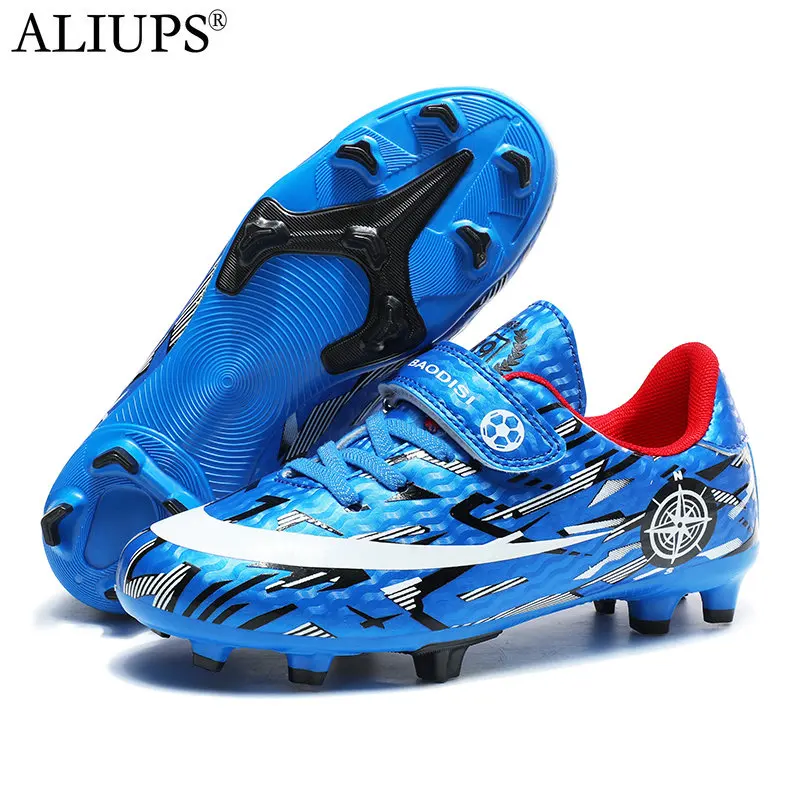 

ALIUPS Size 28-39 Children Football Shoes Kids Soccer Shoes TF/FG School Football Boots Cleats Grass Sneakers Boy Girl Training