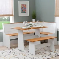 Kitchen Set, White, Five Piece Kitchen Dinings, Dining Room Sets 1