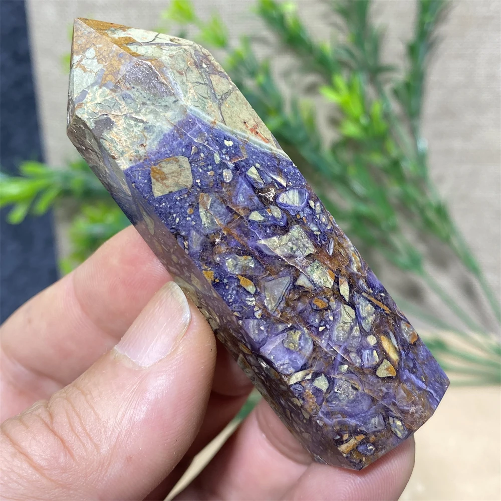 Sugilite Symbiont Natural Stone And Minerals Purple Tower Crystal Wand Healing Living Room Decoration Indie Home Decor Aquarium 5